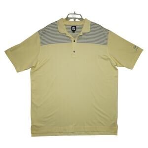 FootJoy Yellow Golf Polo Shirt – Size 2XL – Rams Hill Logo